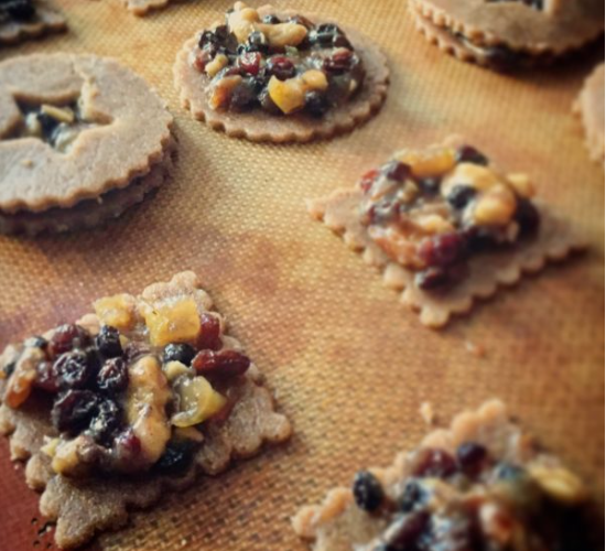 Biscuits de Noël aux fruits secs et épices (Mincemeat pie)