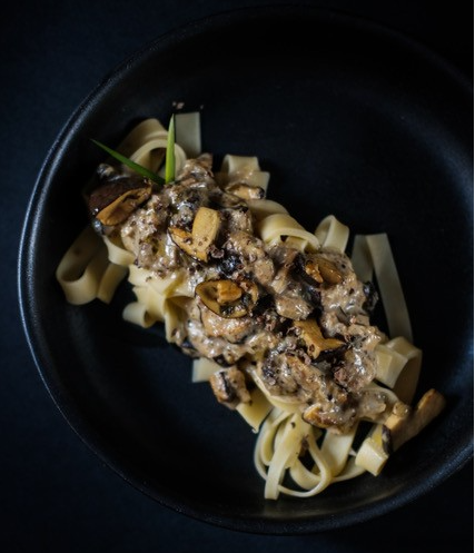 Tagliatelles aux cèpes & poivre vert de Madagascar